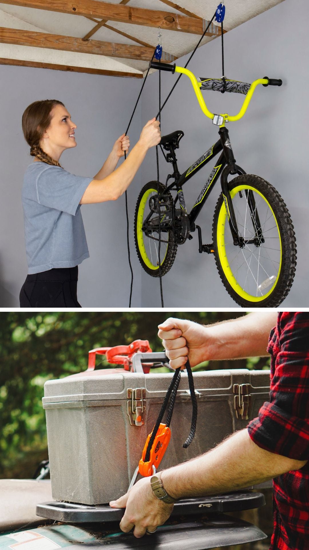 hoist up tie down tie boss