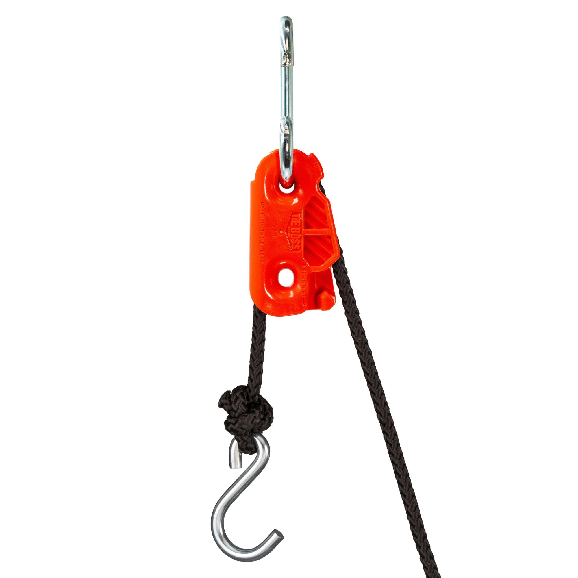 Tie Boss 1/4" Easy To Use Hoist and Tie Down Orange