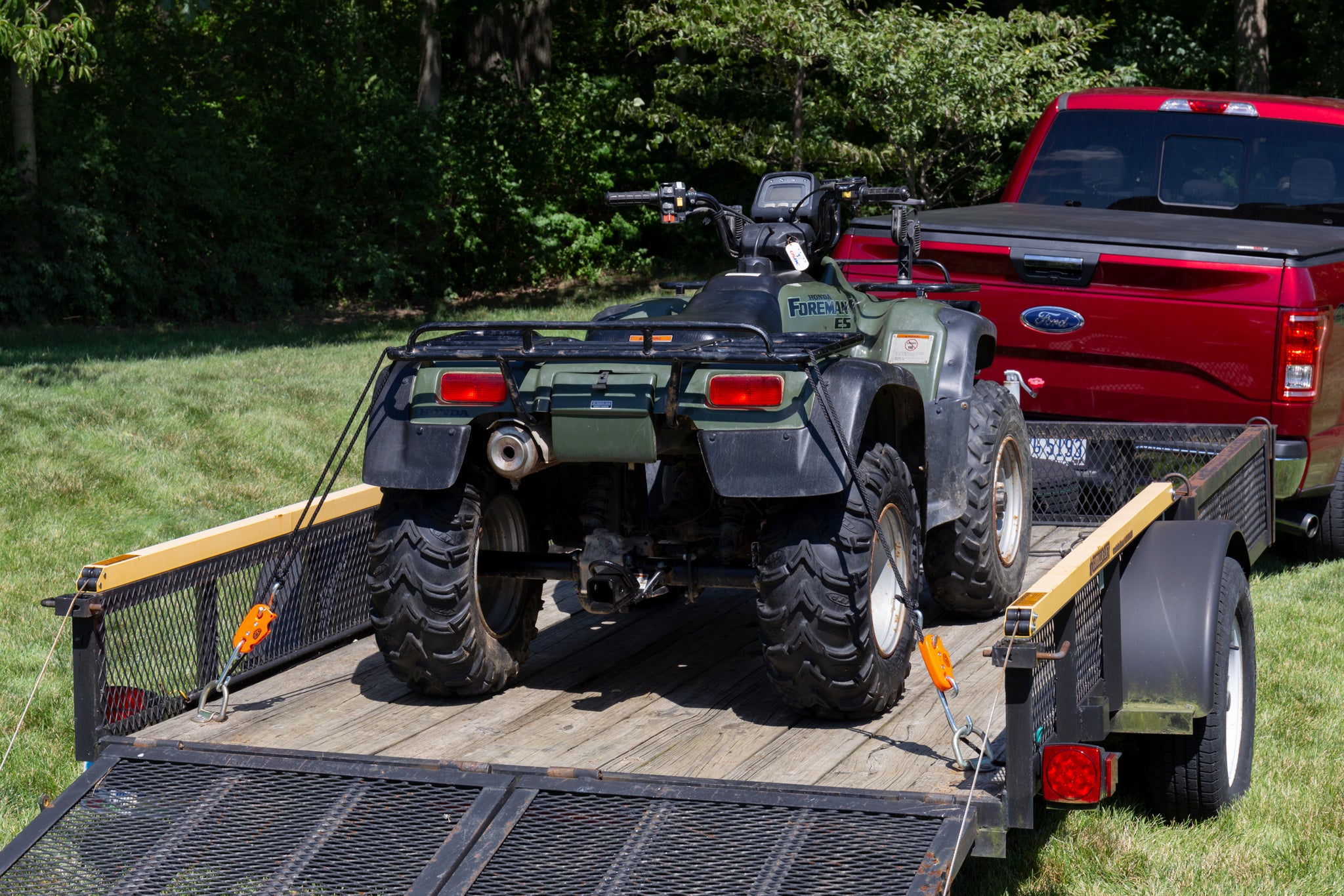 Securing an ATV for off-road adventures