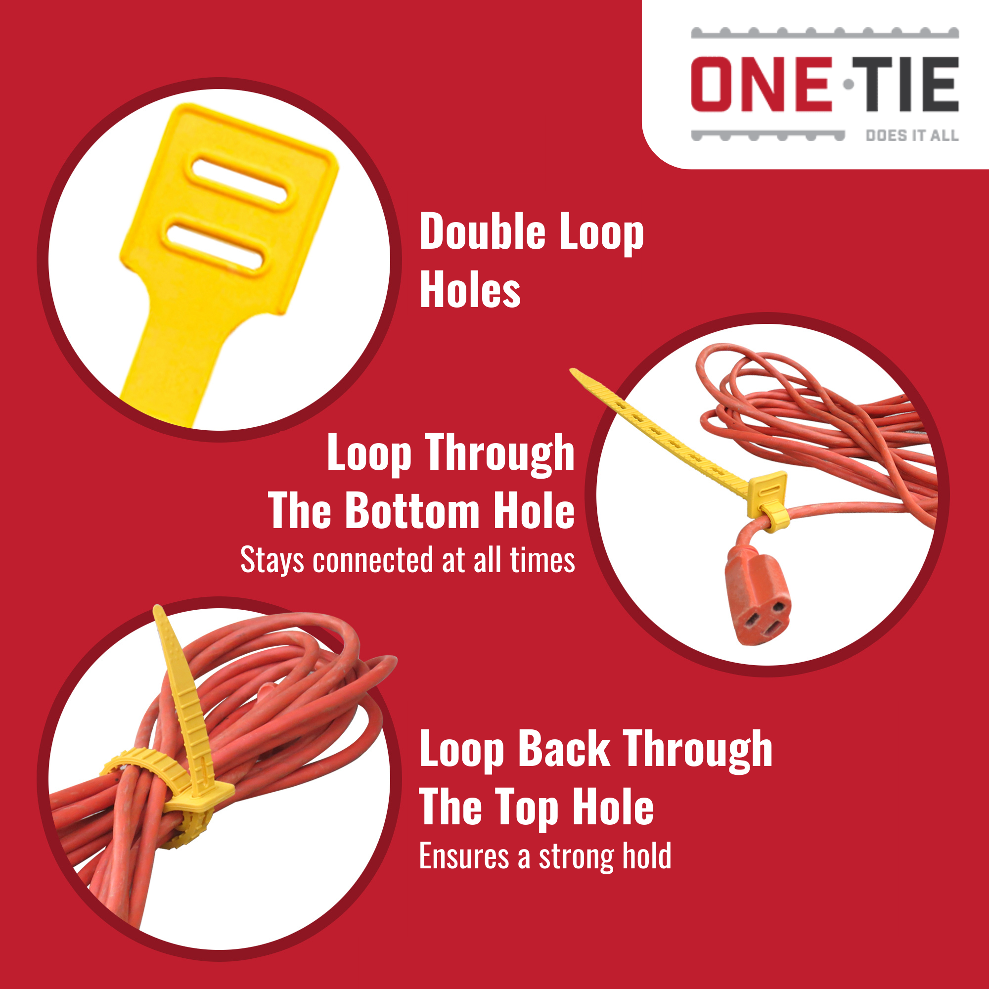 One Tie Reusable Zip Tie 10 Pack Tie Boss One tie reusable zip tie 10 pack tie boss
