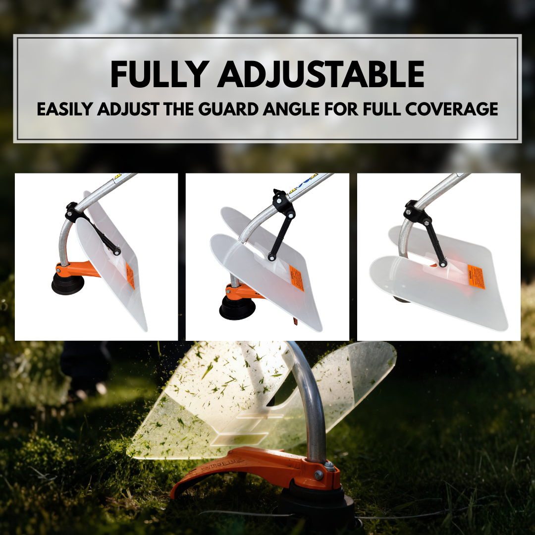 debris guard that is fully adjustable