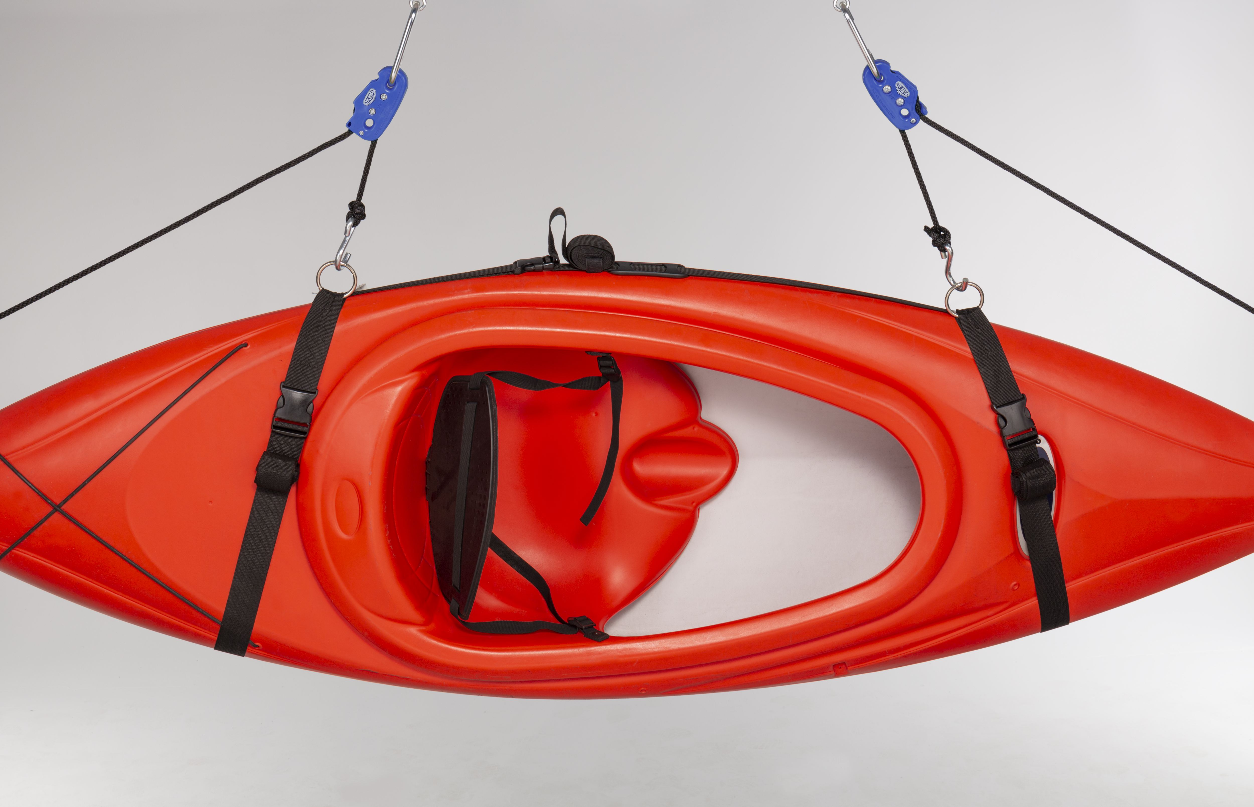 Easy kayak storage solution with Tie Boss—no heavy lifting required