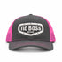 Tie Boss Trucker Hat - Charcoal/Pink