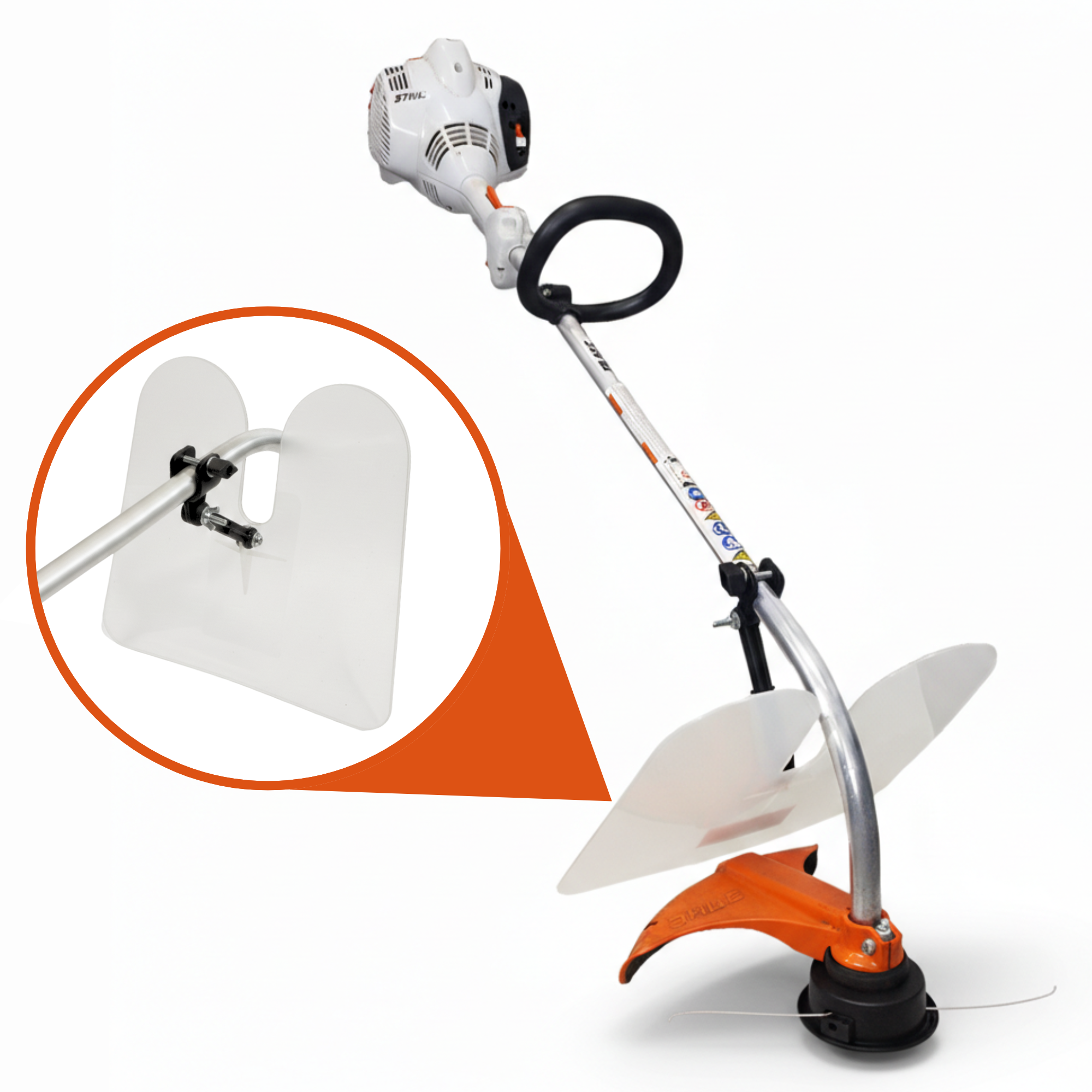 weed eater debris guard