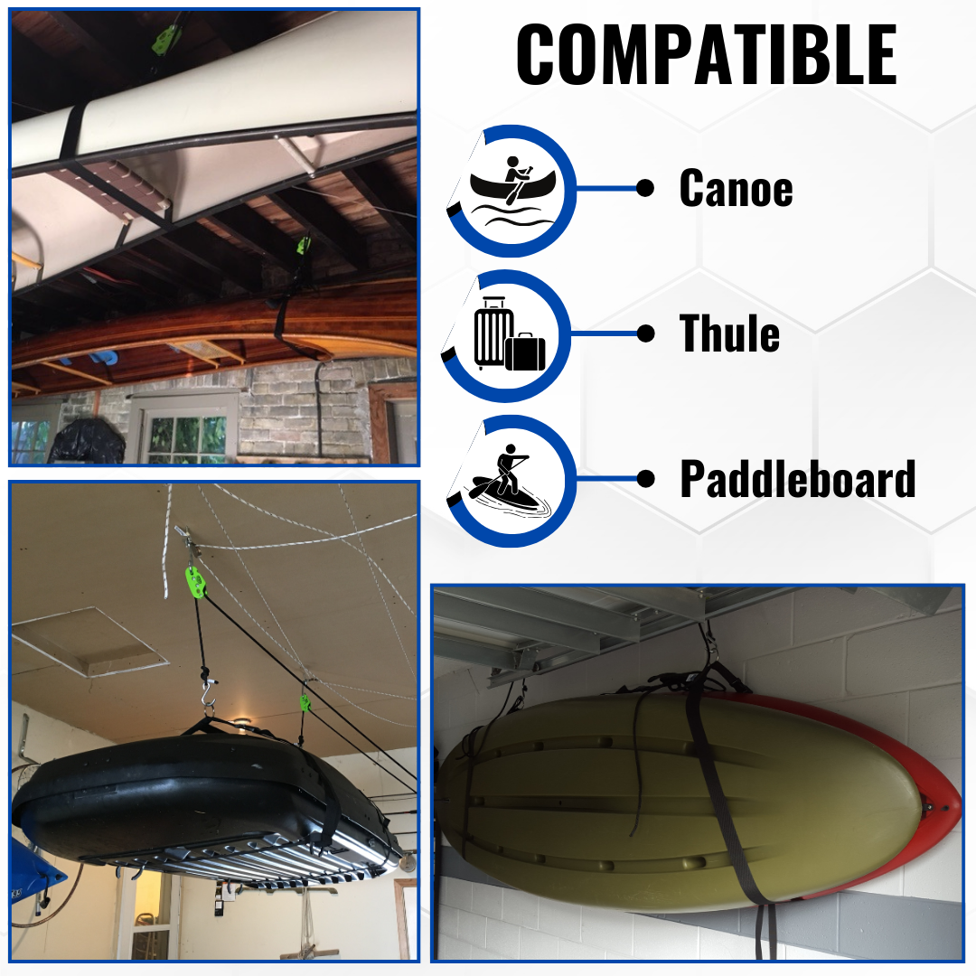 Compatible with kayaks, canoes and paddleboards