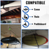 Compatible with kayaks, canoes and paddleboards
