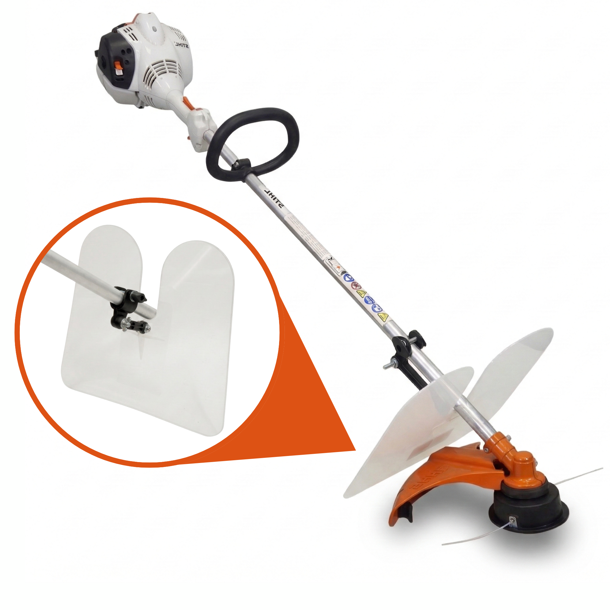 weed eater debris guard